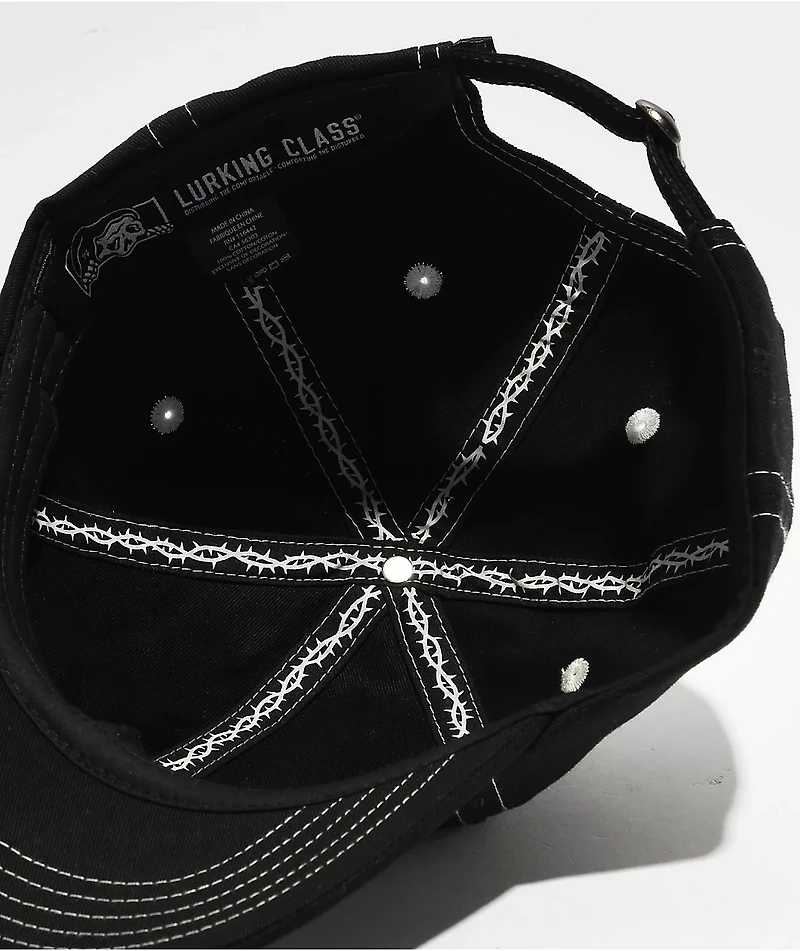 Lurking Class by Sketchy Tank Lurker Black Strapback Hat