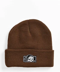 Lurking Class by Sketchy Tank Lurker Box Logo Brown Beanie