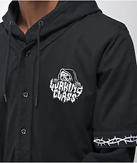 Lurking Class by Sketchy Tank Lurker Layered Black Baseball Hoodie