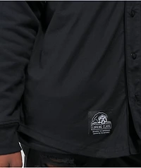 Lurking Class by Sketchy Tank Lurker Layered Black Baseball Hoodie