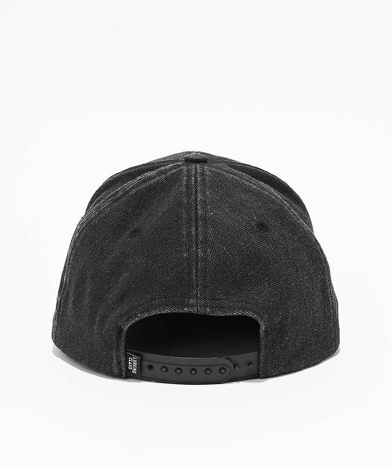 Lurking Class by Sketchy Tank Lurker Logo Black Wash Denim Snapback Hat
