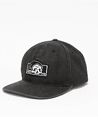 Lurking Class by Sketchy Tank Lurker Logo Black Wash Denim Snapback Hat