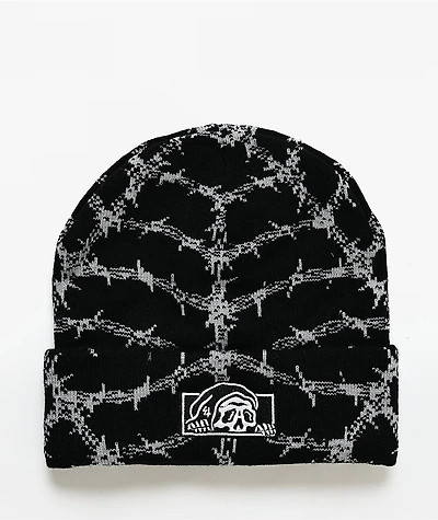 Lurking Class by Sketchy Tank Lurker Spiderweb Black Beanie