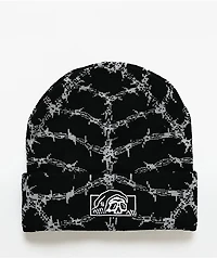 Lurking Class by Sketchy Tank Lurker Spiderweb Black Beanie