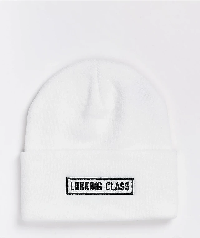 Lurking Class by Sketchy Tank Lurker White Beanie