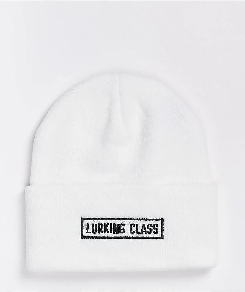 Lurking Class by Sketchy Tank Lurker White Beanie