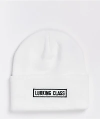 Lurking Class by Sketchy Tank Lurker White Beanie