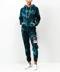 Lurking Class by Sketchy Tank Magic Moments Blue Tie Dye Hoodie