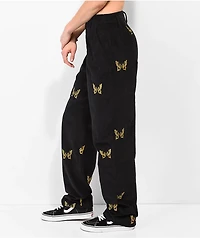 Lurking Class by Sketchy Tank Mariposa Black & Yellow Corduroy Pants