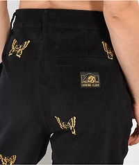 Lurking Class by Sketchy Tank Mariposa Black & Yellow Corduroy Pants