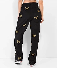 Lurking Class by Sketchy Tank Mariposa Black & Yellow Corduroy Pants