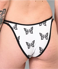 Lurking Class by Sketchy Tank Mariposa White High Leg Bikini Bottom