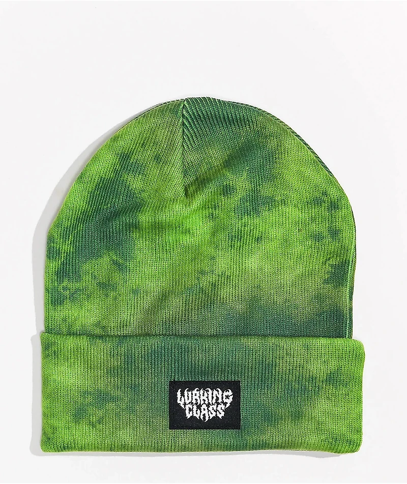 Lurking Class by Sketchy Tank Matrix Green Tie Dye Beanie