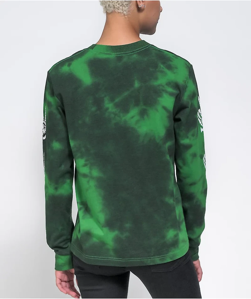 Lurking Class by Sketchy Tank Matrix Peace Green Tie Dye Long Sleeve T-Shirt