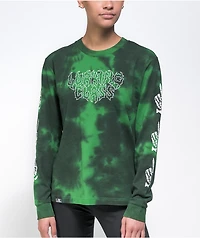 Lurking Class by Sketchy Tank Matrix Peace Green Tie Dye Long Sleeve T-Shirt