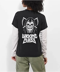 Lurking Class by Sketchy Tank Metal Scythe 2Fer Black Long Sleeve T-Shirt