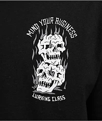 Lurking Class by Sketchy Tank Mind Your Business Black T-Shirt