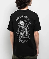 Lurking Class by Sketchy Tank Mind Your Business Black T-Shirt