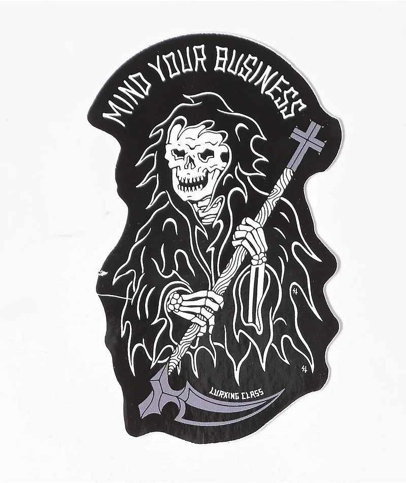 Lurking Class by Sketchy Tank Mind Your Business Sticker
