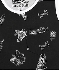Lurking Class by Sketchy Tank Mixed Black Top