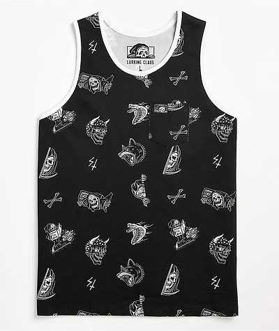 Lurking Class by Sketchy Tank Mixed Black Top