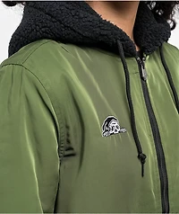 Lurking Class by Sketchy Tank No Masters Olive Green Bomber Jacket