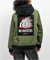 Lurking Class by Sketchy Tank No Masters Olive Green Bomber Jacket