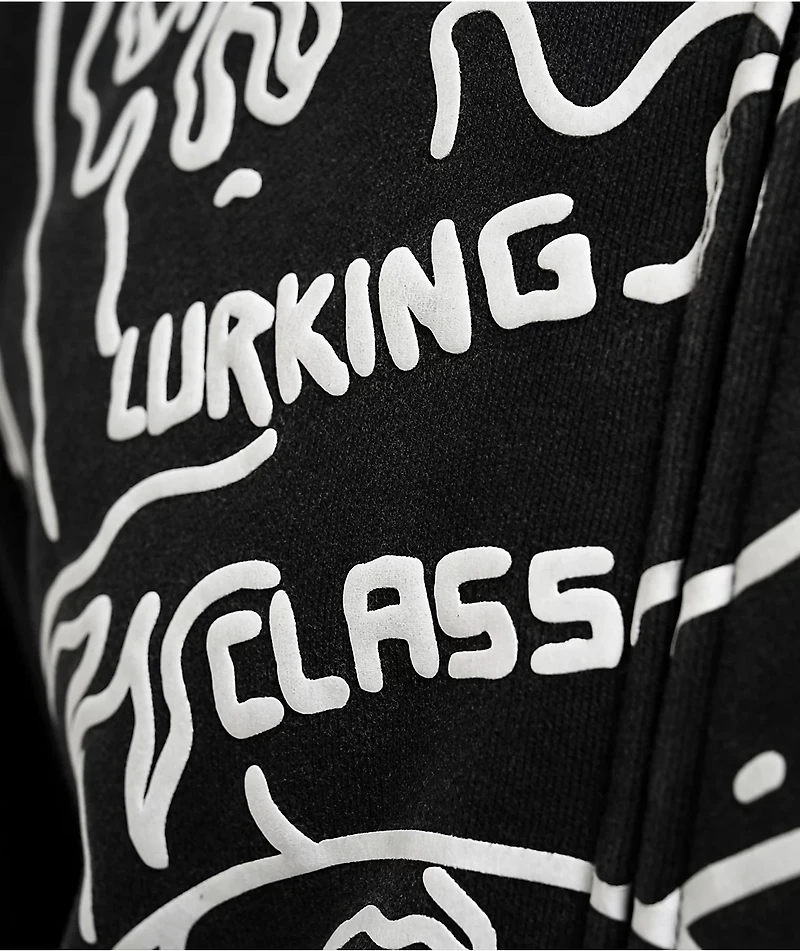 Lurking Class by Sketchy Tank Out Of Order Charcoal Wash Zip Hoodie