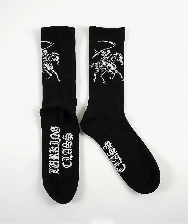 Lurking Class by Sketchy Tank Pale Horse Black Crew Socks