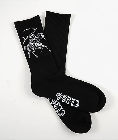 Lurking Class by Sketchy Tank Pale Horse Black Crew Socks
