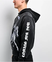 Lurking Class by Sketchy Tank Pale Horse Black Wash Crop Hoodie