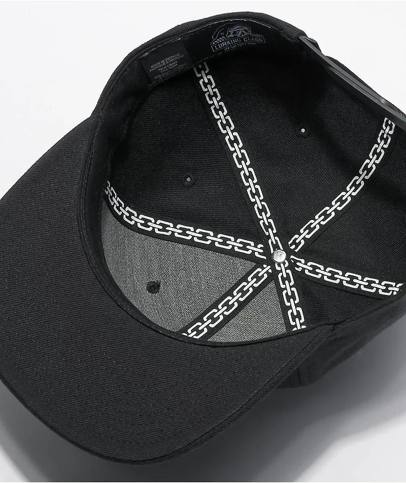 Lurking Class by Sketchy Tank Pandemic Black Snapback Hat