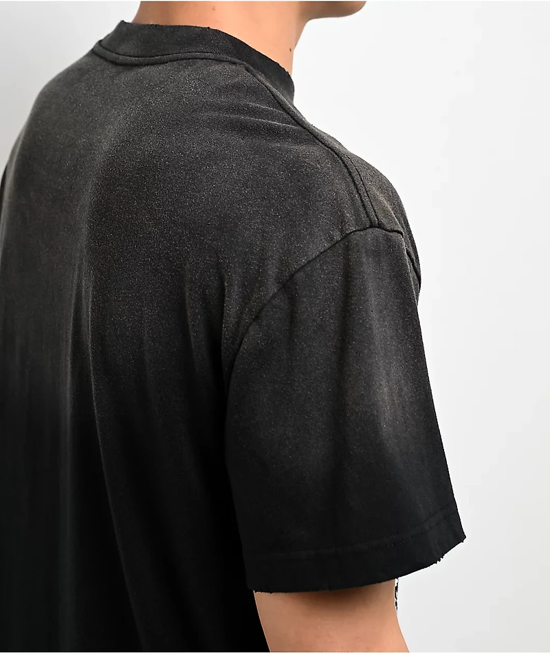 Lurking Class by Sketchy Tank Peace Of Mind Black Wash T-Shirt