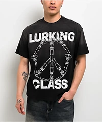 Lurking Class by Sketchy Tank Peace Of Mind Black Wash T-Shirt