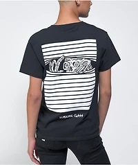 Lurking Class by Sketchy Tank Peeking Black T-Shirt