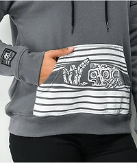 Lurking Class by Sketchy Tank Peeking Grey Hoodie