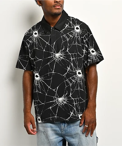 Lurking Class by Sketchy Tank Penalty Shot Black Polo Shirt