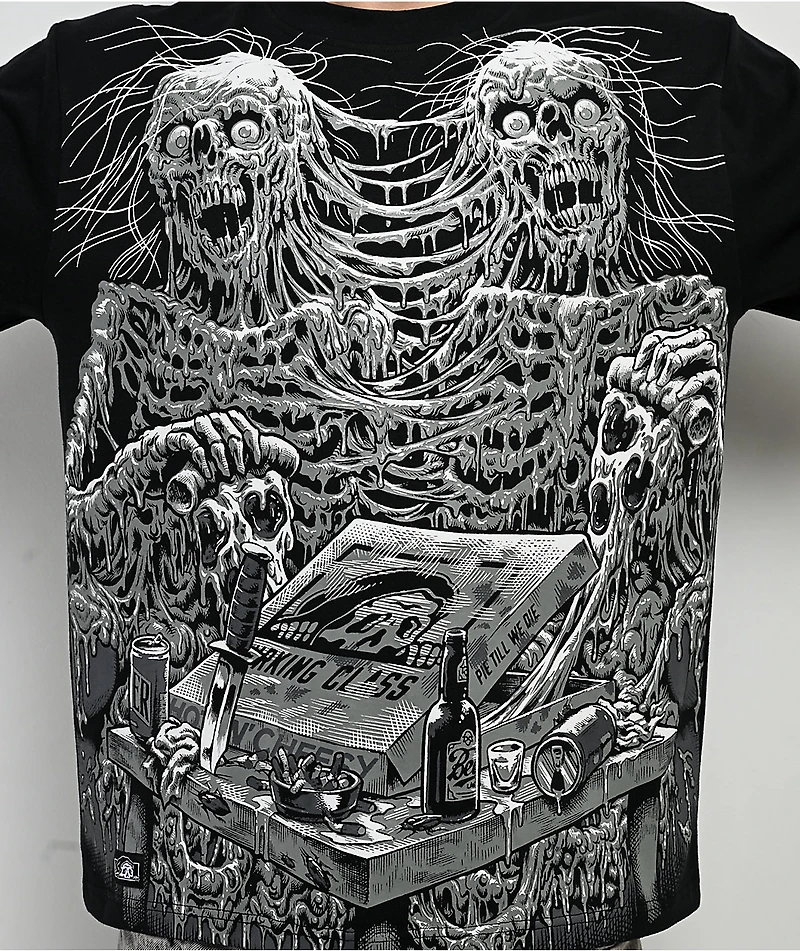 Lurking Class by Sketchy Tank Pie Till We Die Black T-Shirt