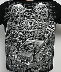 Lurking Class by Sketchy Tank Pie Till We Die Black T-Shirt