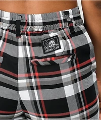 Lurking Class by Sketchy Tank Plaid Out Black, White & Red Chino Pants