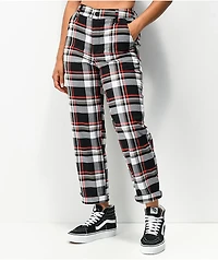 Lurking Class by Sketchy Tank Plaid Out Black, White & Red Chino Pants