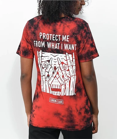 Lurking Class by Sketchy Tank Protect Red Tie Dye T-Shirt