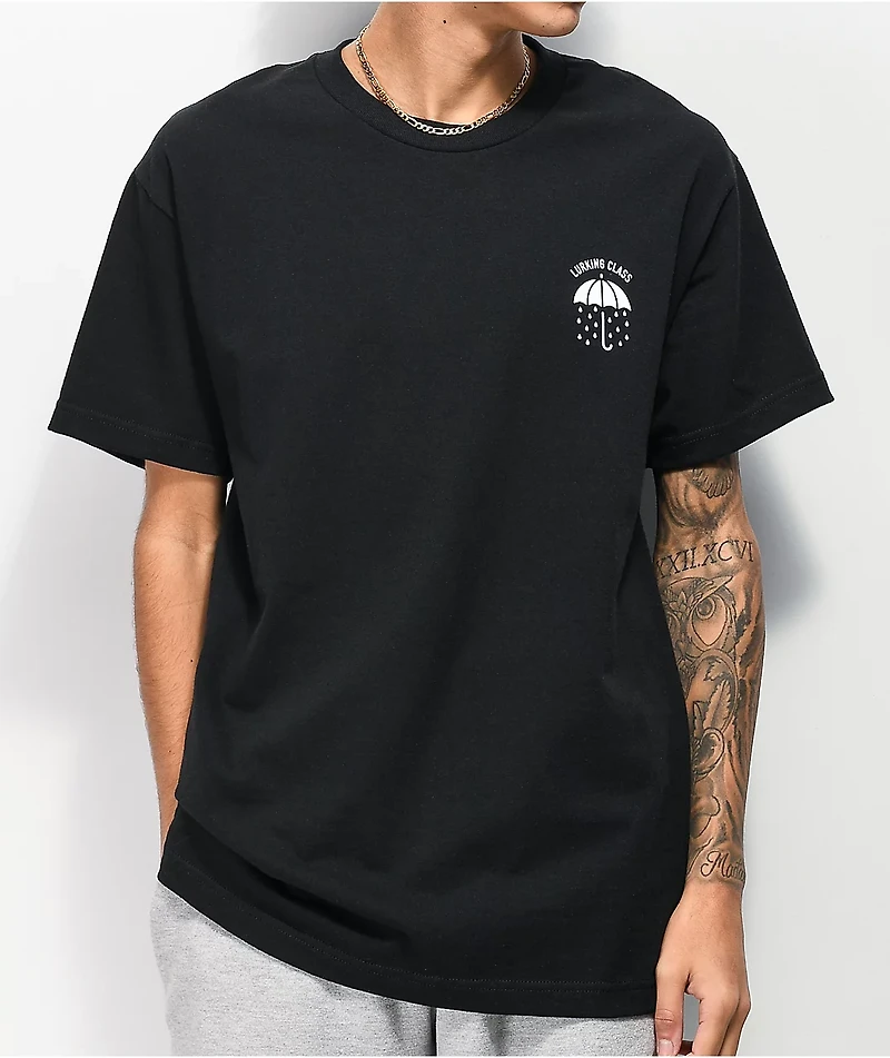 Lurking Class by Sketchy Tank Rains It Pours Black T-Shirt