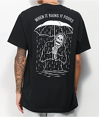 Lurking Class by Sketchy Tank Rains It Pours Black T-Shirt