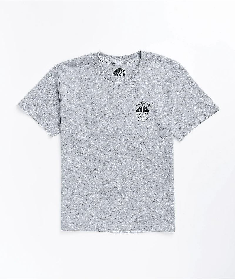 Lurking Class by Sketchy Tank Rains It Pours Grey T-Shirt