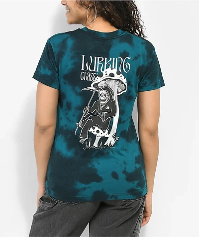 Lurking Class by Sketchy Tank Relax Blue Tie Dye Pocket T-Shirt