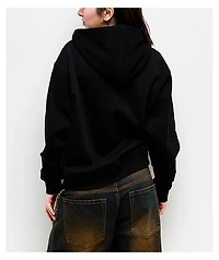 Lurking Class by Sketchy Tank Rock Of Ages Black Crop Zip Hoodie