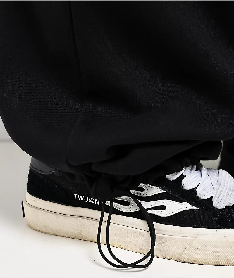 Lurking Class by Sketchy Tank Rock Of Ages Black Wide Leg Sweatpants