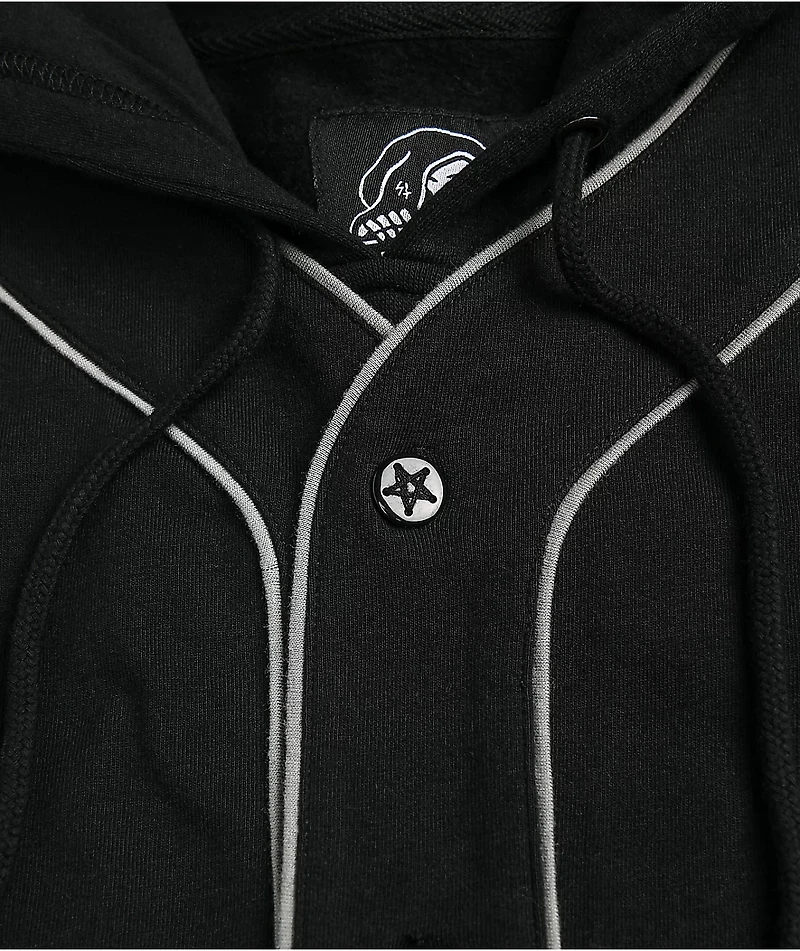 Lurking Class by Sketchy Tank Scythe Layered Black Baseball Hoodie
