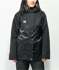 Lurking Class by Sketchy Tank Shacket Black 10K Sherpa Snowboard Jacket